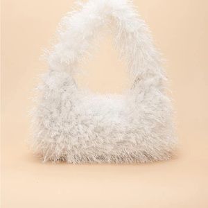 Minimalist Fuzzy Shoulder Bag
